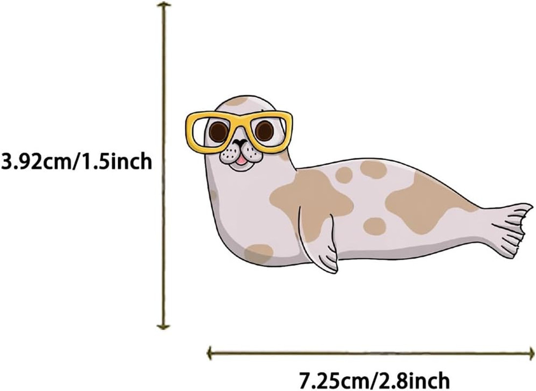 50Pcs Funny Meme Animal Stickers for Kid Cute Animal with Glasses Stickers Fun G