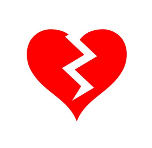 Broken Heart Sticker PICK SIZE COLOR Vinyl Decal Love Car Bumper Laptop Tumbler