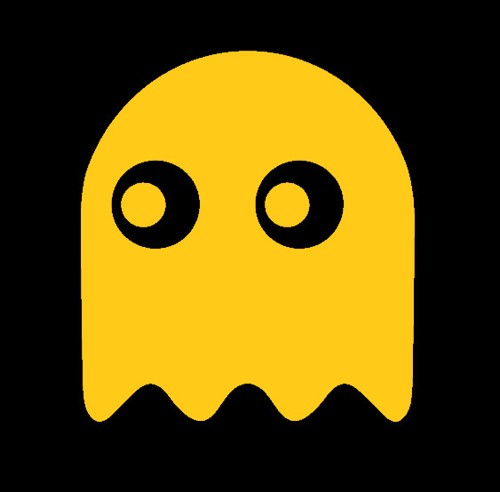 PAC MAN GHOST, PAC-MAN, Decal Sticker for Car, Laptop