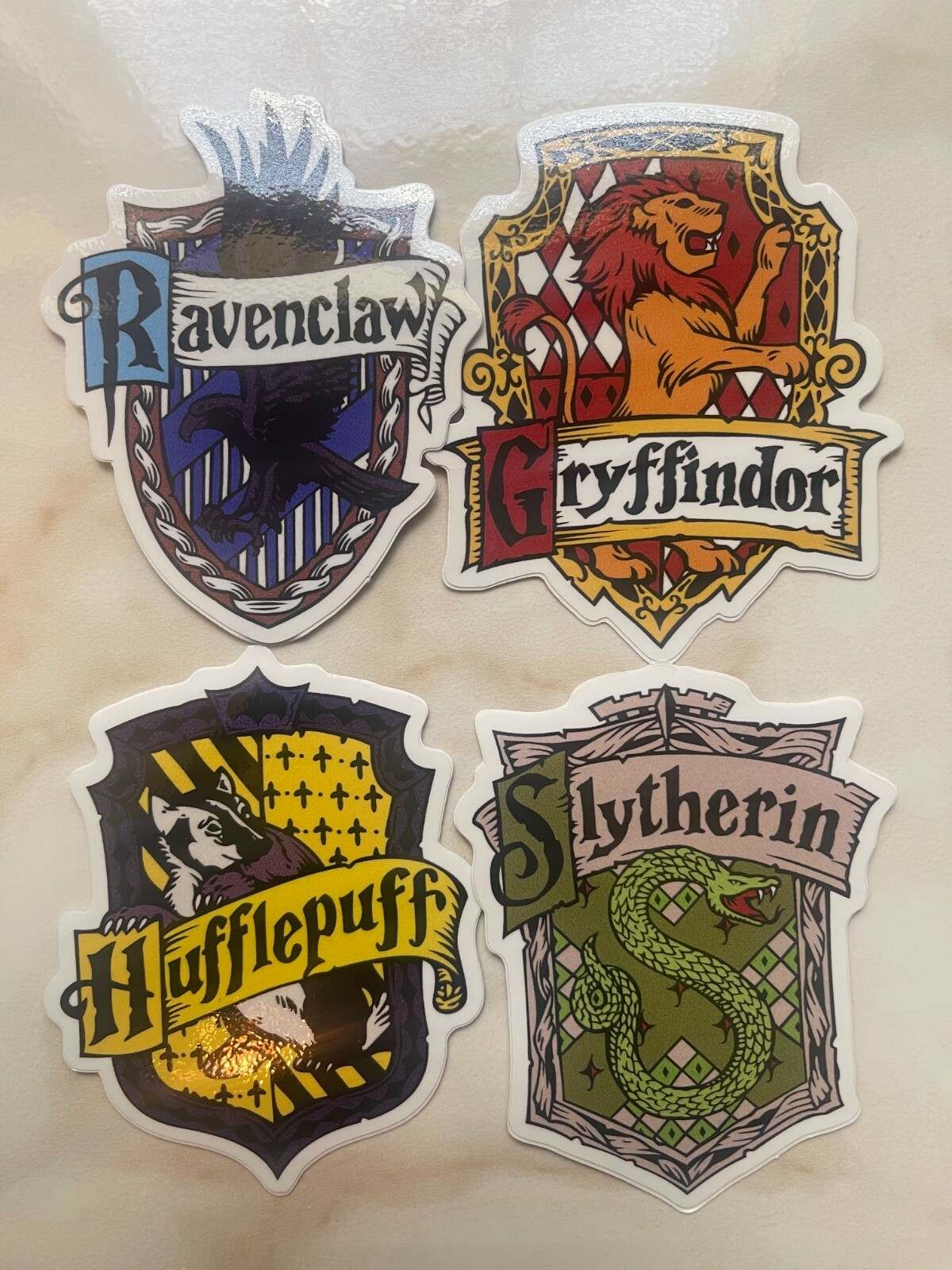 HARRY POTTER HOGWARTS HOUSE CREST VINYL STICKERS DECALS