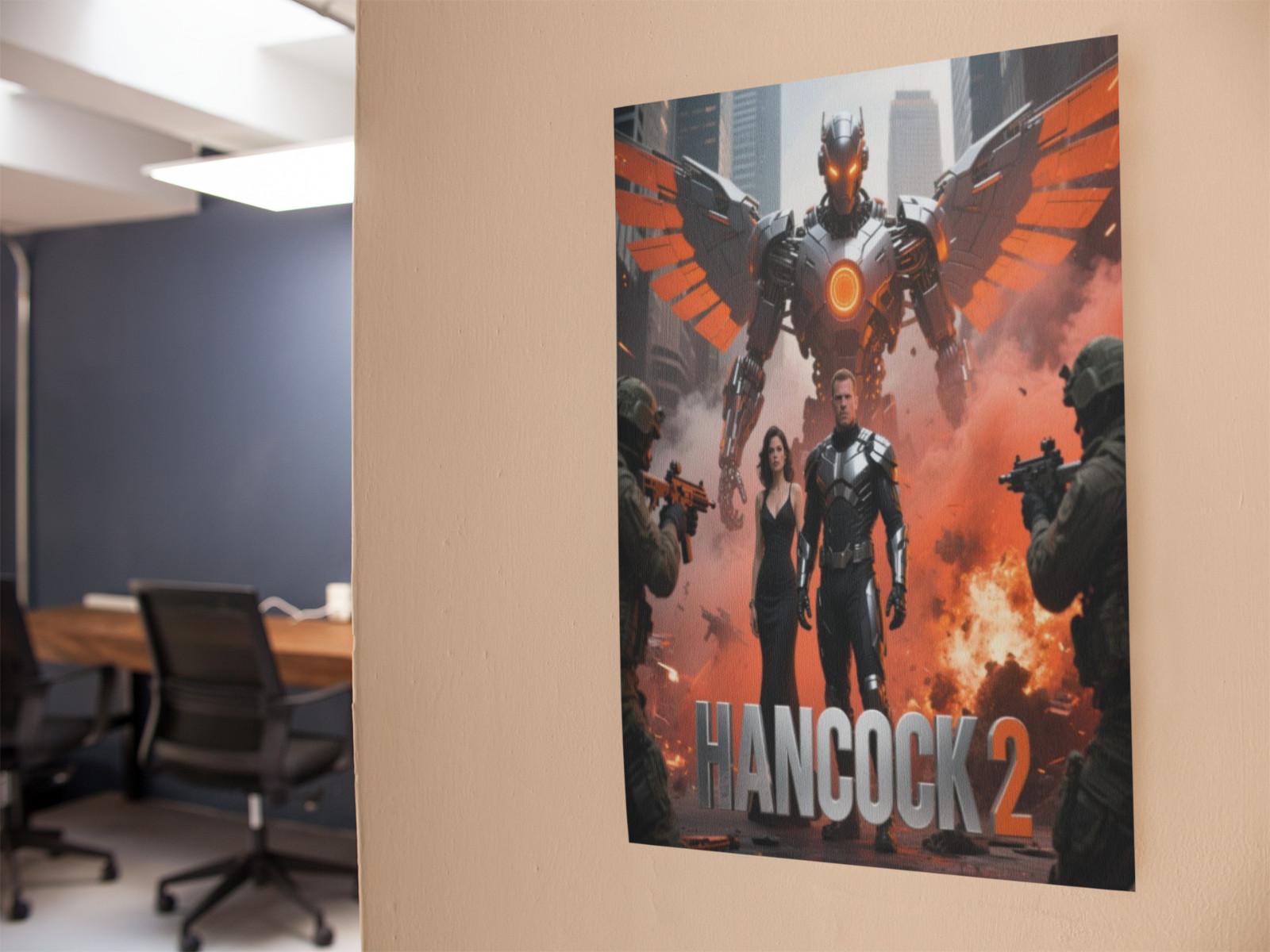 HANCOCK 2 Movie Wall Vinyl Decal Poster Print (Removable Adhesive)
