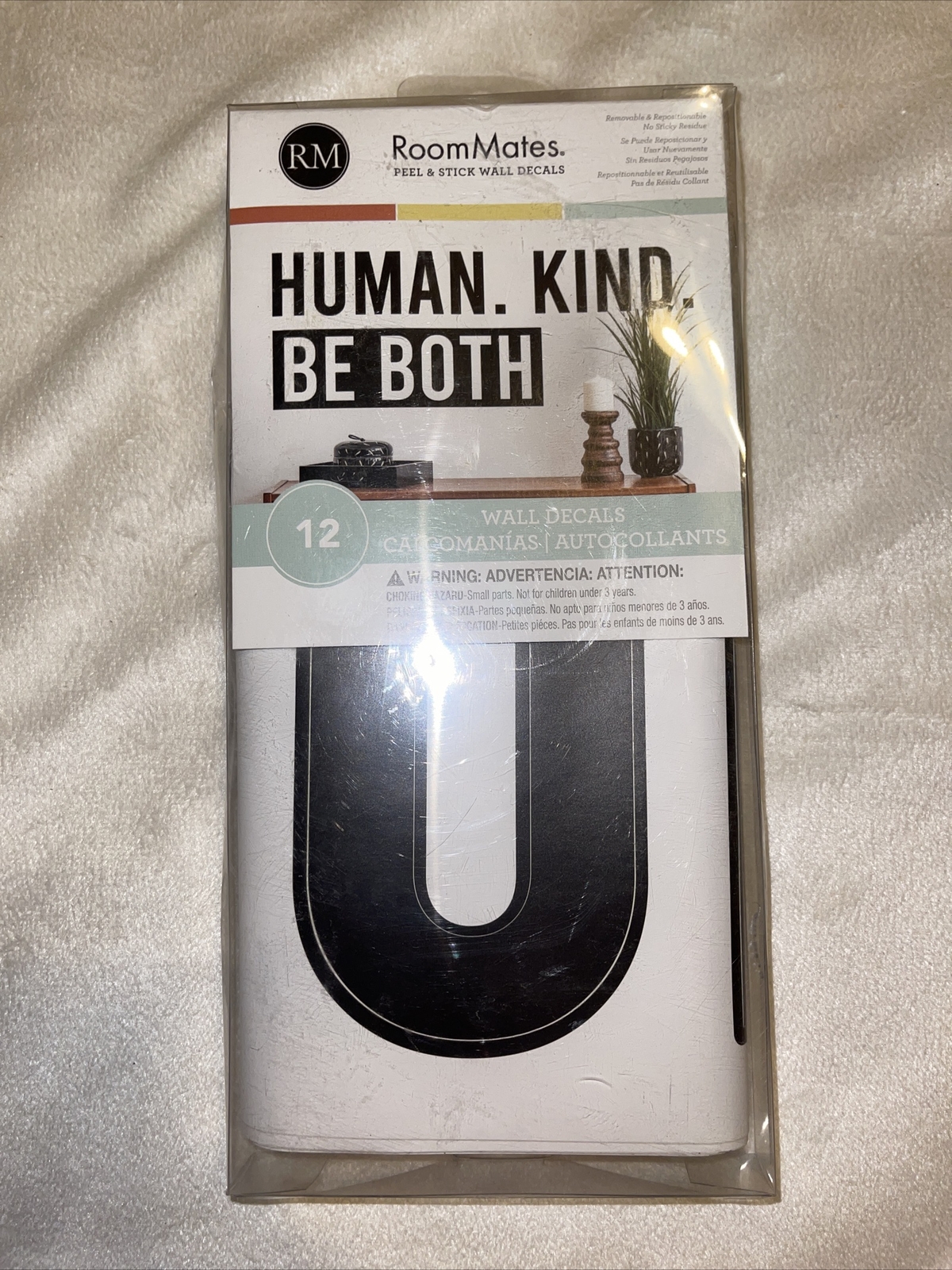 HUMAN KIND BE BOTH Wall Decals Easy Remove Reusable Stickers Room Decor