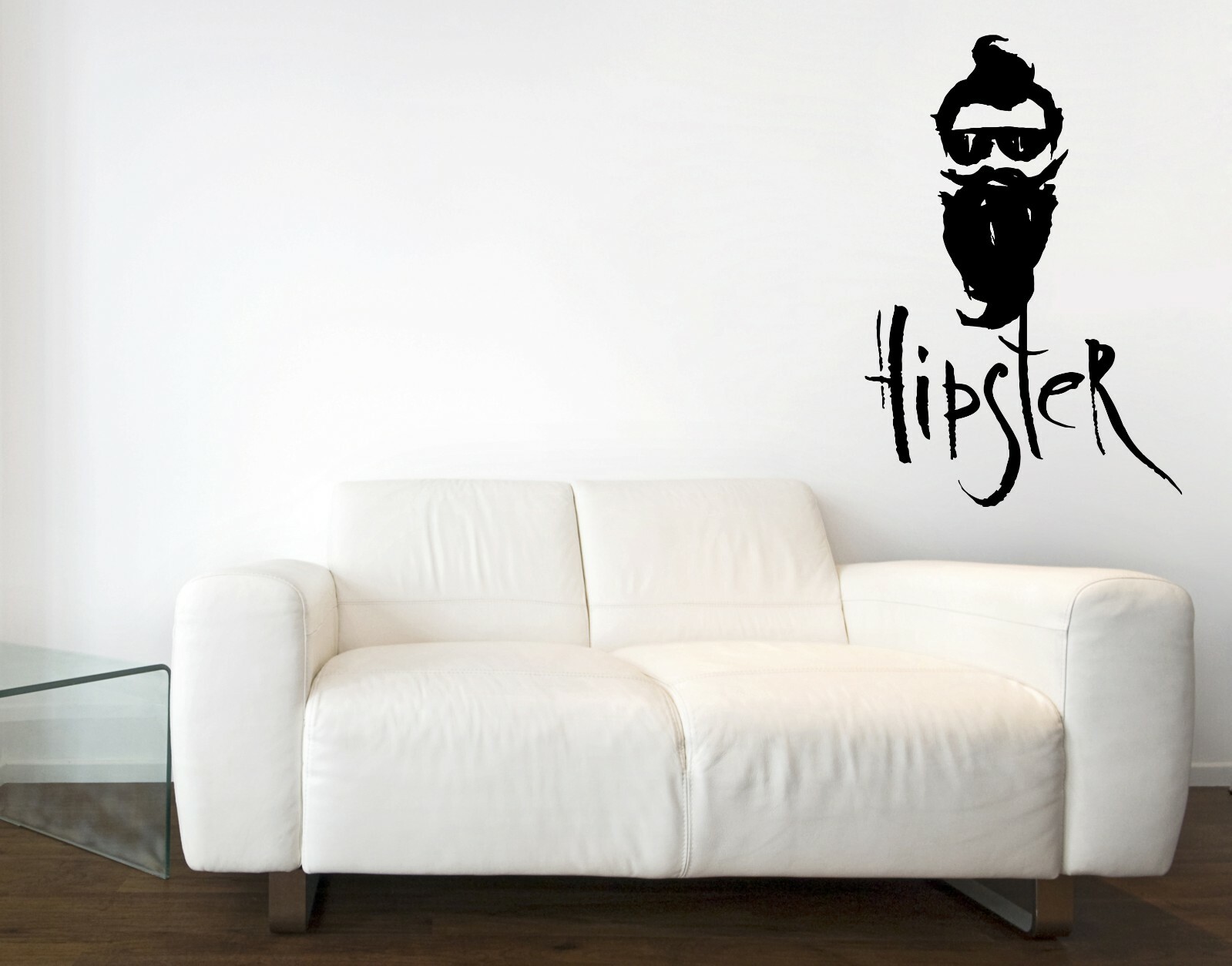 Wall Vinyl Decal Sticker Fashionable Man Hipster Barber Shop Logo (n1593)