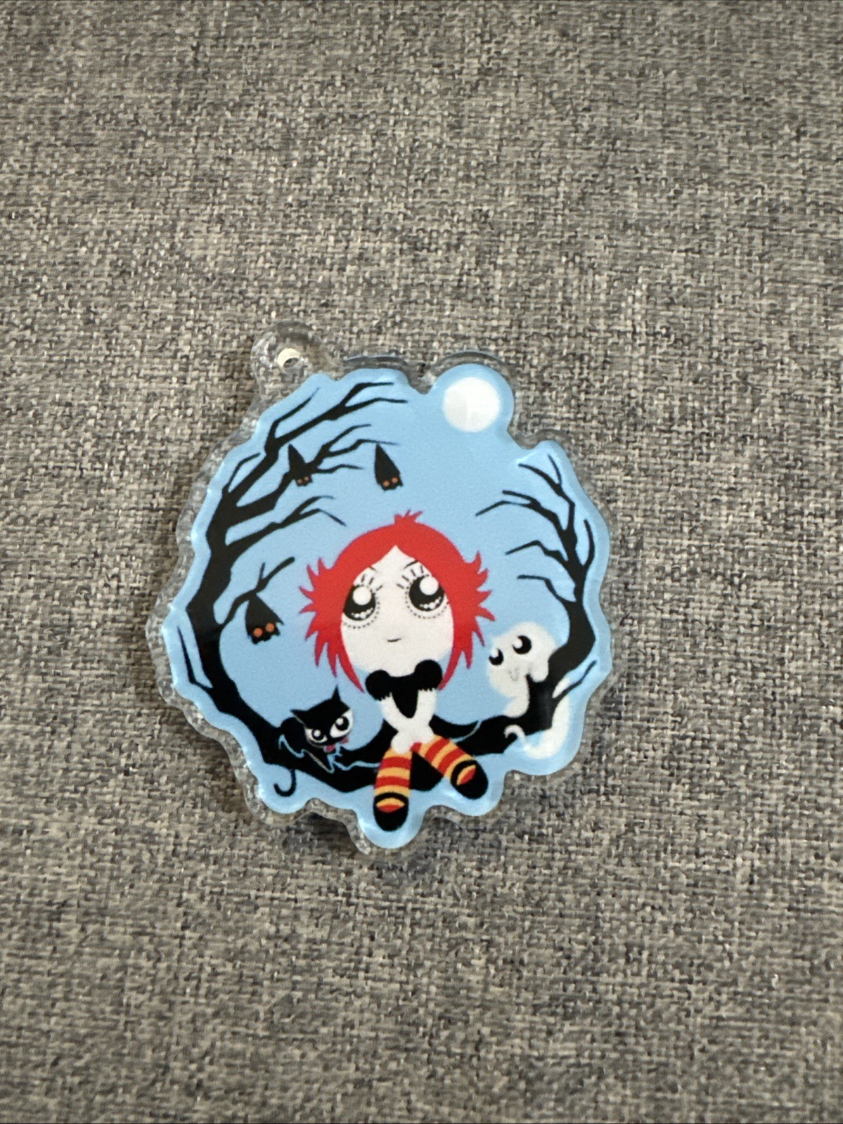 Vintage Ruby Gloom Acrylic Keychain Fob or 2" Charm