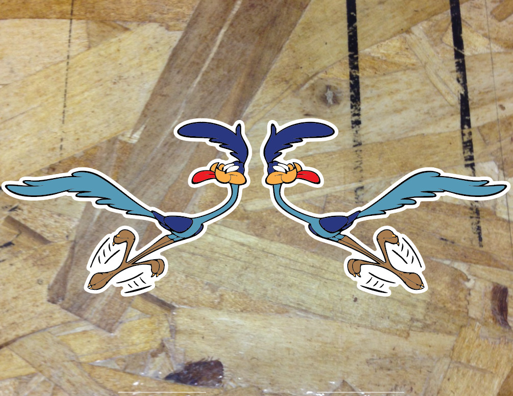 Road Runner Sticker Decal Looney Laptop Wall Car Phone Racing Wile Coyote