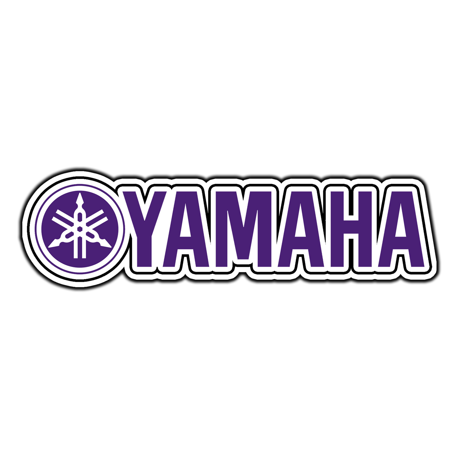 Yamaha Purple Logo #6 Sticker Waterproof Vinyl Decal Die-Cut Laptop Car