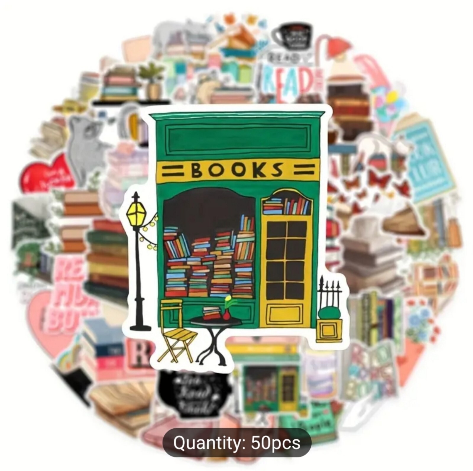 10 PCS Reading Books Lover Stickers BRAND NEW