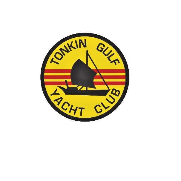TONKIN GULF YACHT CLUB Vinyl Window Decal/Sticker VIETNAM 3.5" x 3.5"