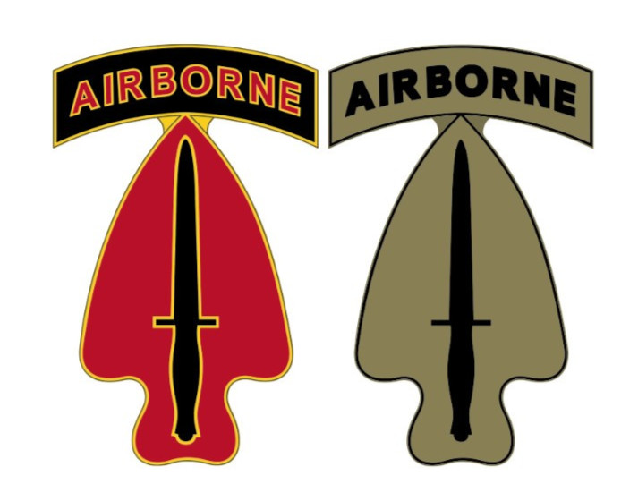 USASOC Patch Decal, Perma-Sticker, $1 Shipping, set of 2