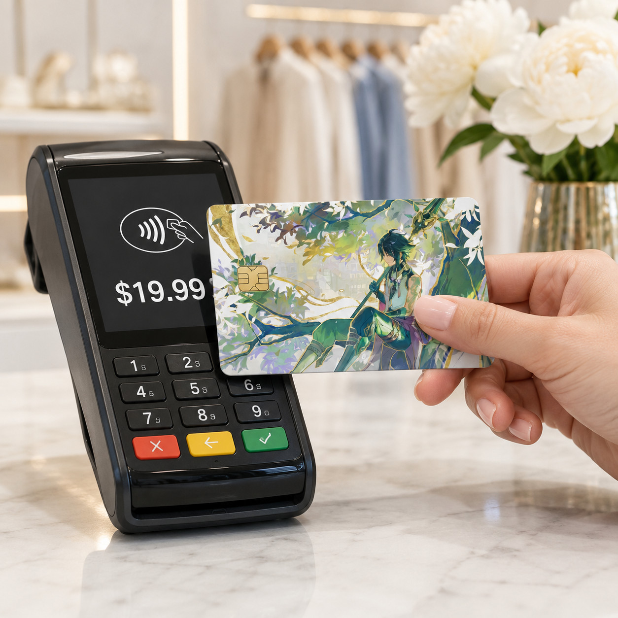 Xiao Vigilant Yaksha’s Respite Genshin Impact Debit Card Credit Card Skin