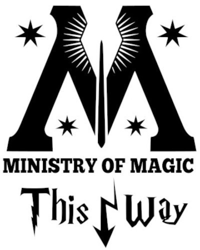 Ministry of Magic Toilet Vinyl Decal Sticker #2434