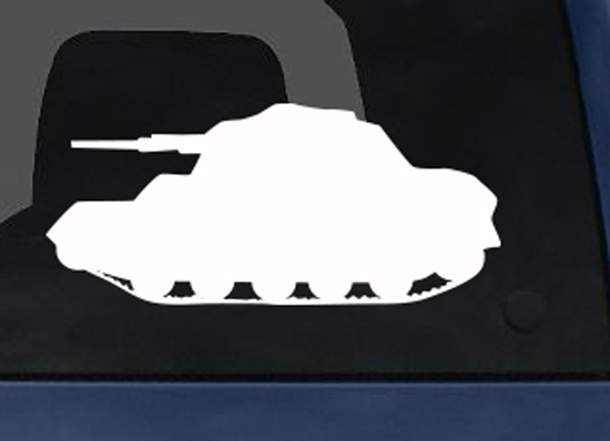 World War 2 II – Tank Version 1 – Classic Military Armor- Car Tablet Vinyl Decal