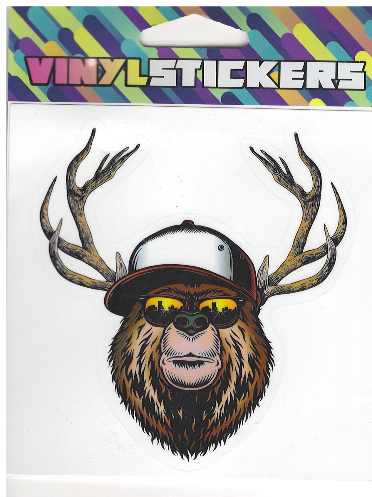 Hunting Bear with Sunglasses High Quality Vinyl Sticker UV/Weather Resist