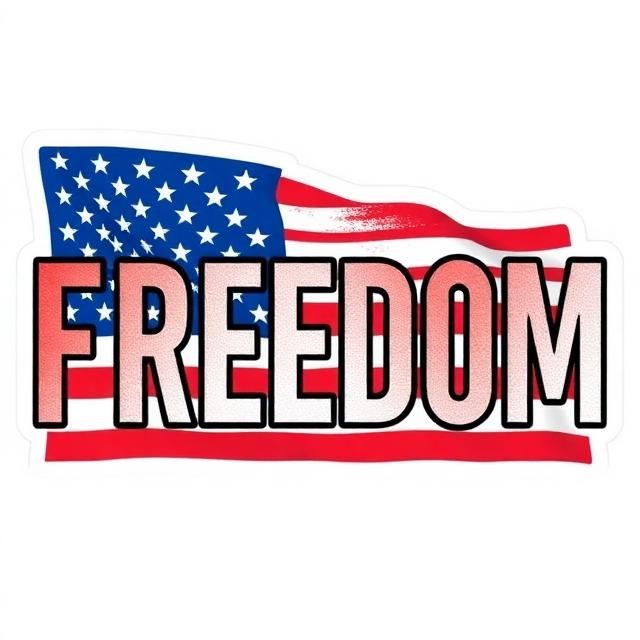 Patriot Charlie Kirk Freedom Sticker Liberty Conservative Vinyl Decal Truck