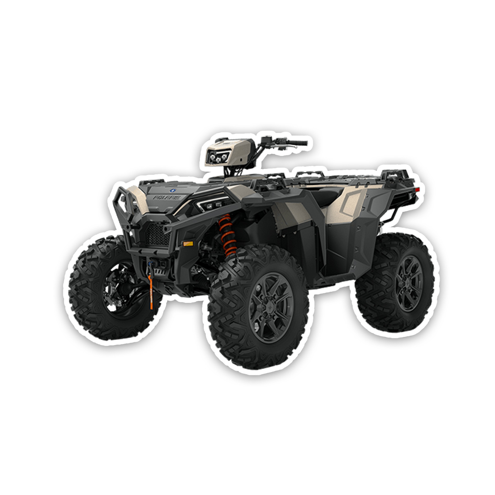 ATV 4-Wheeler Decal 4 inch Vinyl Waterproof Sticker Outdoors Camping Quad