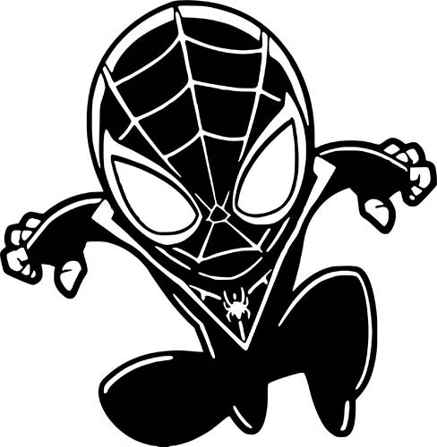 Spiderman Chibi Marvel Comics Car Wall Window Laptop Vinyl Decal Sticker