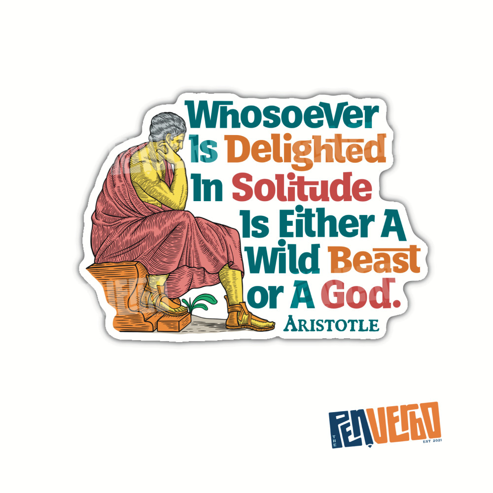 Aristotle Quotes 2pcs | Life Quotes Stickers | Motivational Gifts | 0109