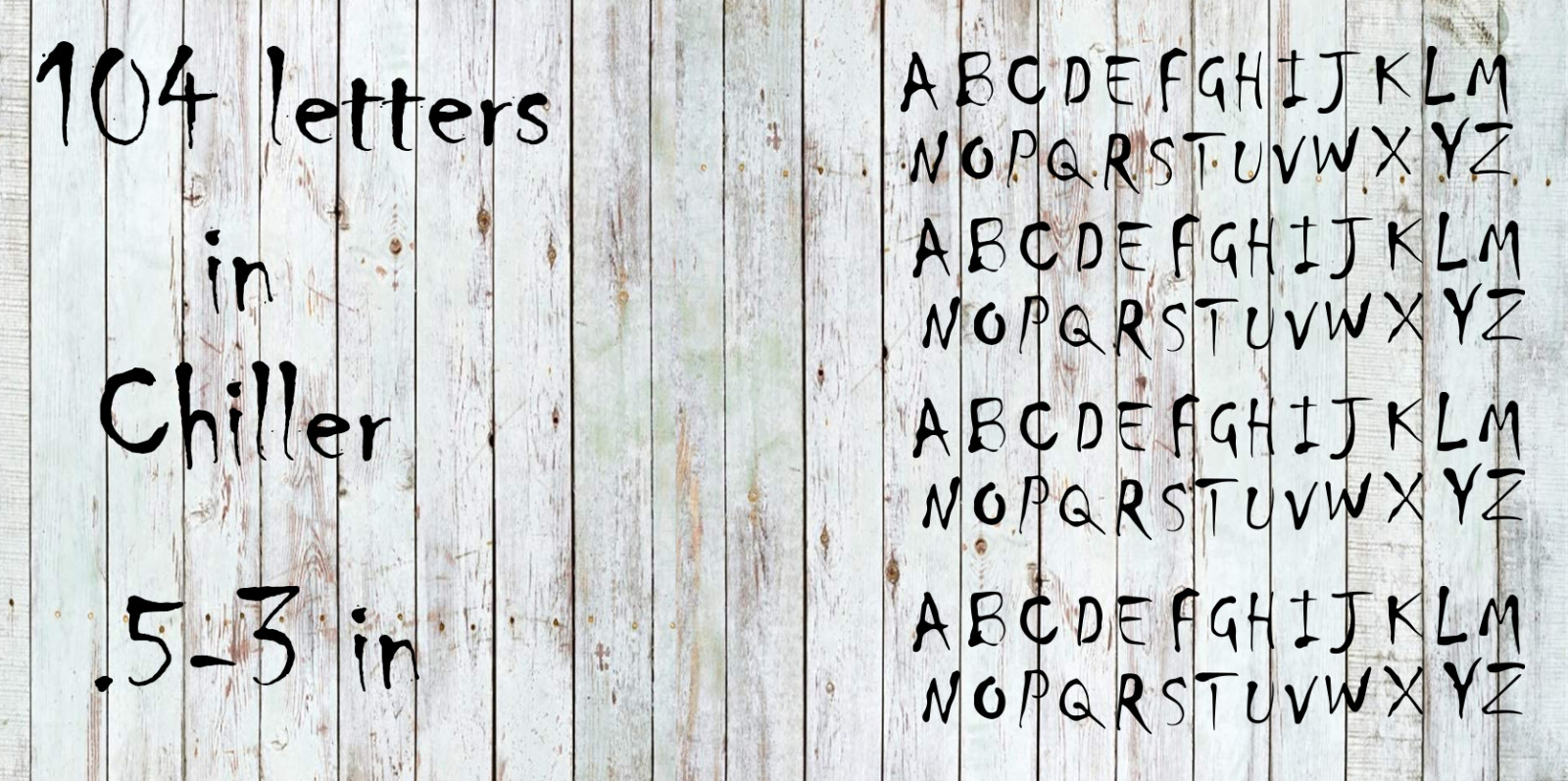 Chiller Vinyl Street Address Mailbox Letters Decal Stickers