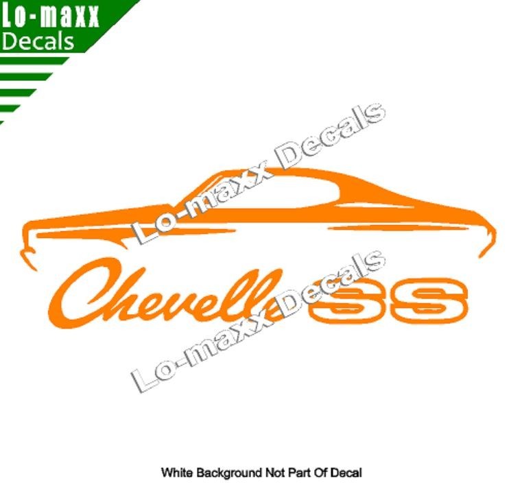 Chevelle SS Vinyl Sticker Muscle Car High Performance Graphic Die Cut Decal