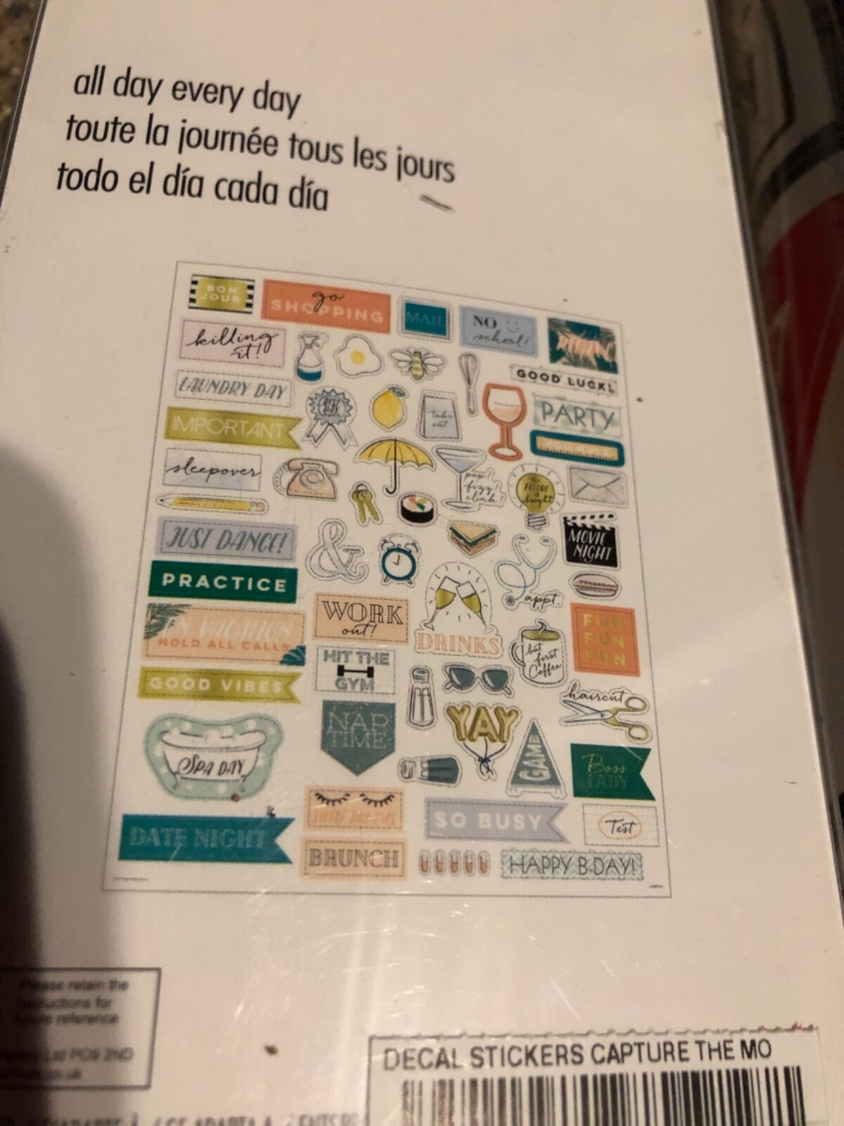 Wallies Big Wall Sticker Wall Planner or Good Vibes Hand Signs