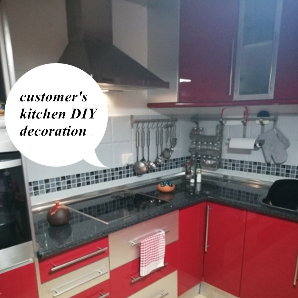 Kitchen Sticker Bathroom Mosaic Sticker Self-adhesive Wall Home Decor USA STOCK