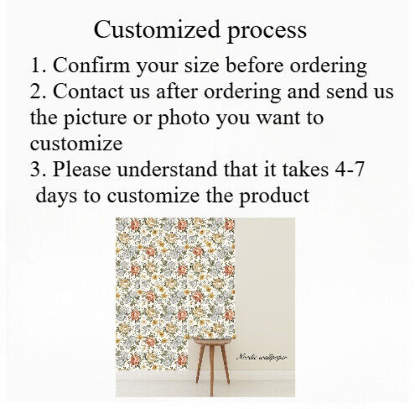 Personalized Wall Sticker Bedroom Custom Image Picture Flower Art Decal Mural AU