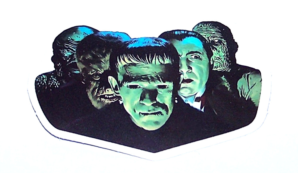 CLASSIC MONSTERS – Cut Sticker Movie Horror Film Dracula Frankenstein Werewolf