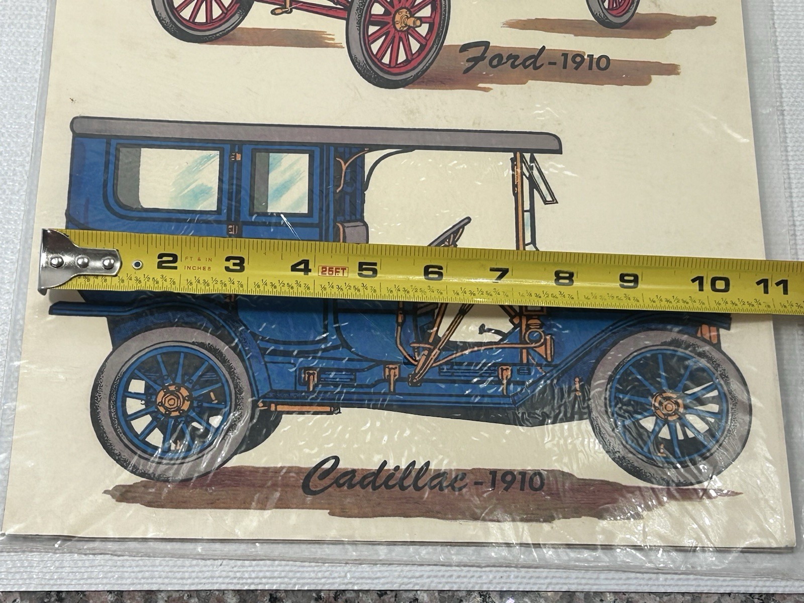 Vintage Meyercord Decals Classic Cars Retro Ford Cadillac Stickers Decor