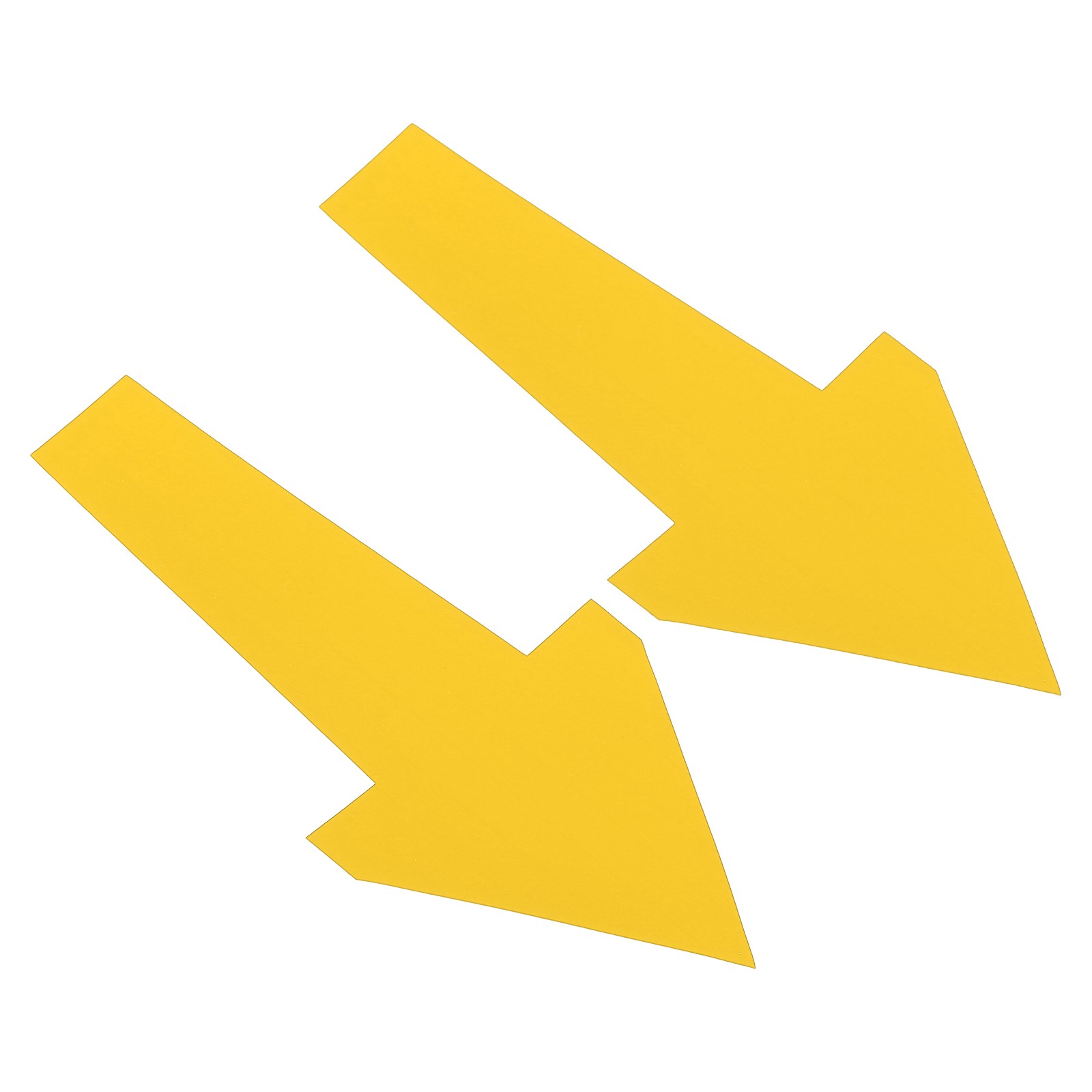 12" x 6" Arrow Sticker, 24pcs PVC Removable Car Sticker, Light Yellow