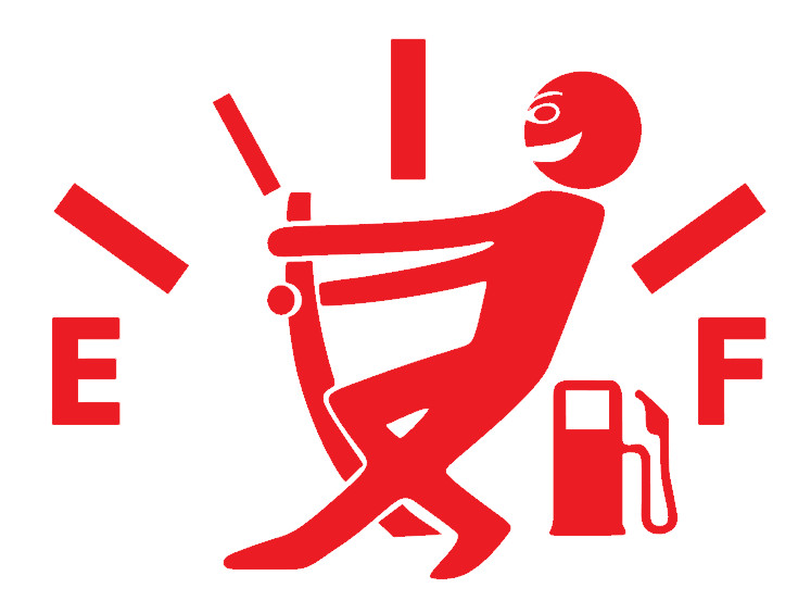 HOLD GAS GAUGE FULL, GAS, Decal Stickers for Cars, Laptops, Tablets