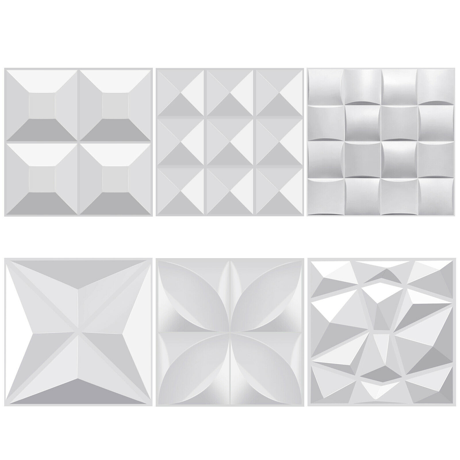 12 Tiles 3D Wall Panels PVC Tiles Textured Bricks Art Design DIY Wallpaper