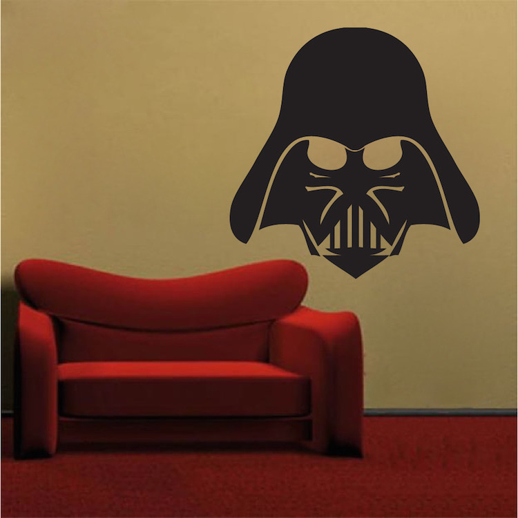 Darth Vader Wall Decal Star Wars Wallpaper Mural Vinyl The Last Jedi Design, g63