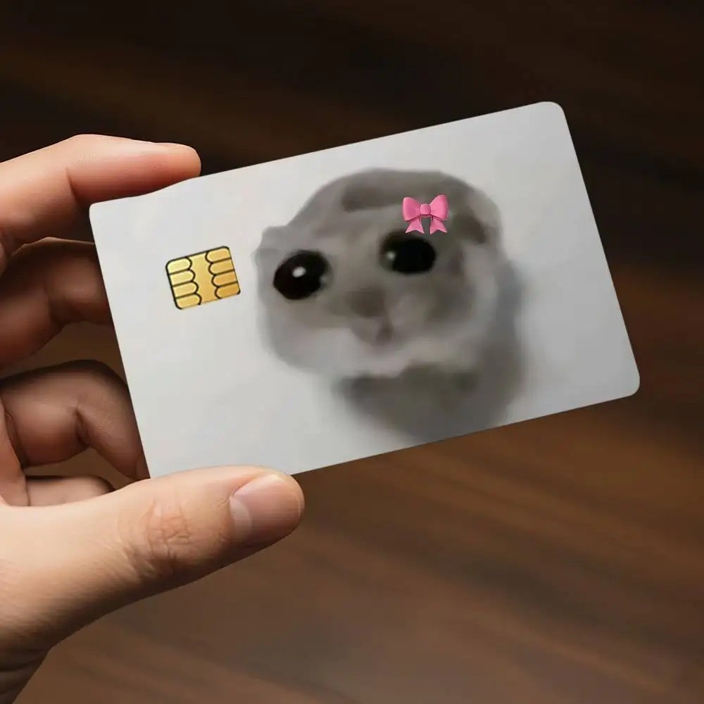 Credit card Skin Crying cat funny | meme Debit card skins | Custom Card Sticker