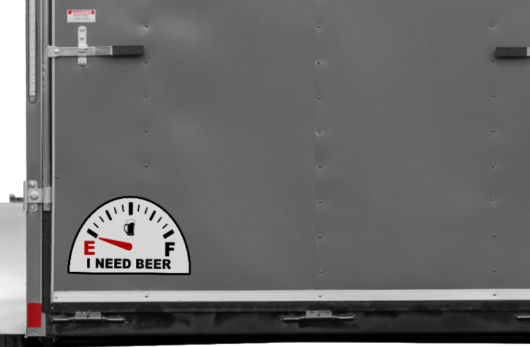Beer (I Need Beer) 4" Car Vinyl Decal Window Cooler Trailer Bar Golf Cart Laptop