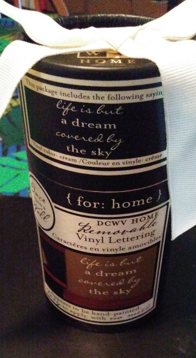 DCWV Home Removable Vinyl Lettering "Life is but a dream covered by the sky"