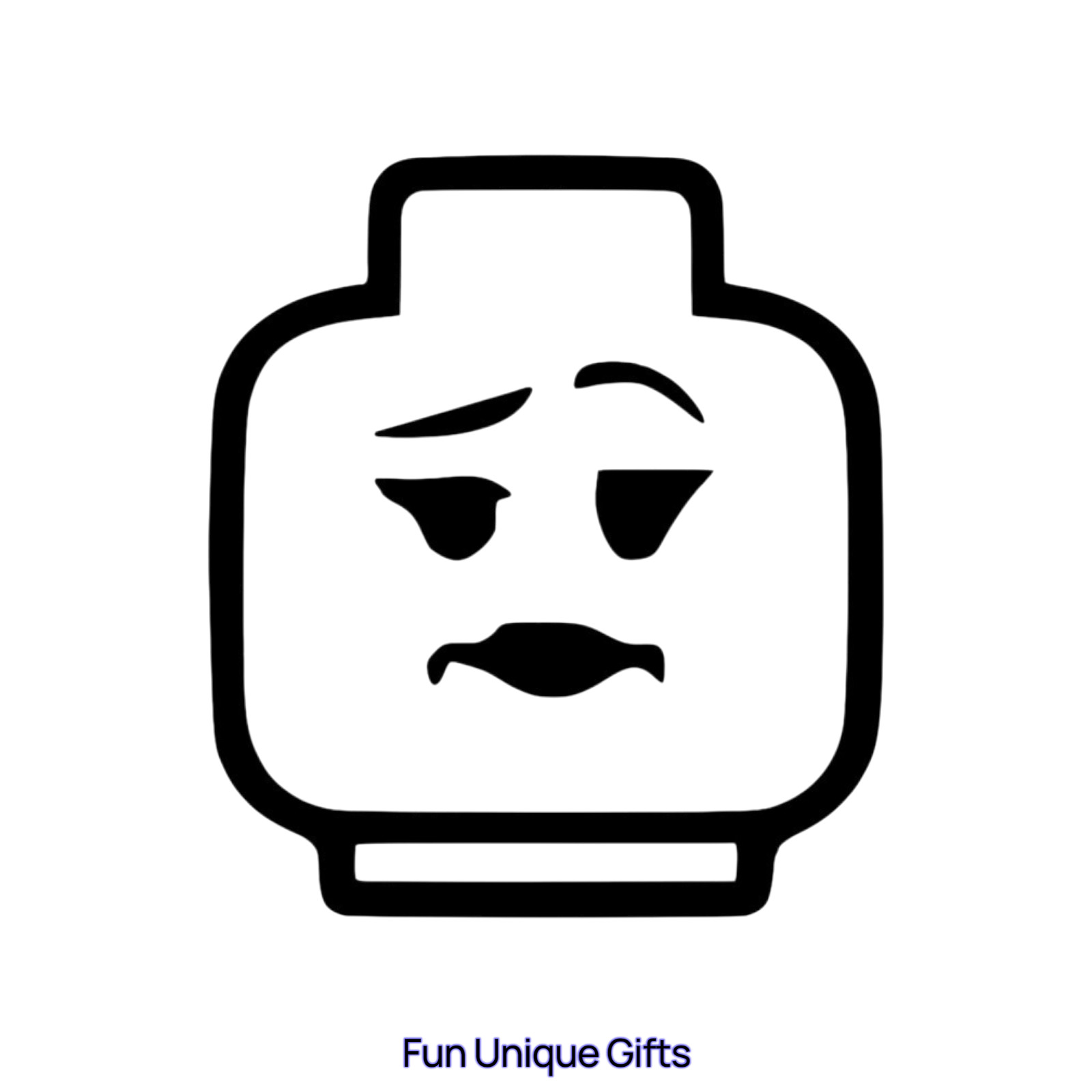 Brick Head Lady Vinyl Decal Sticker -Multiple Colors & Sizes- SHIPS FREE!