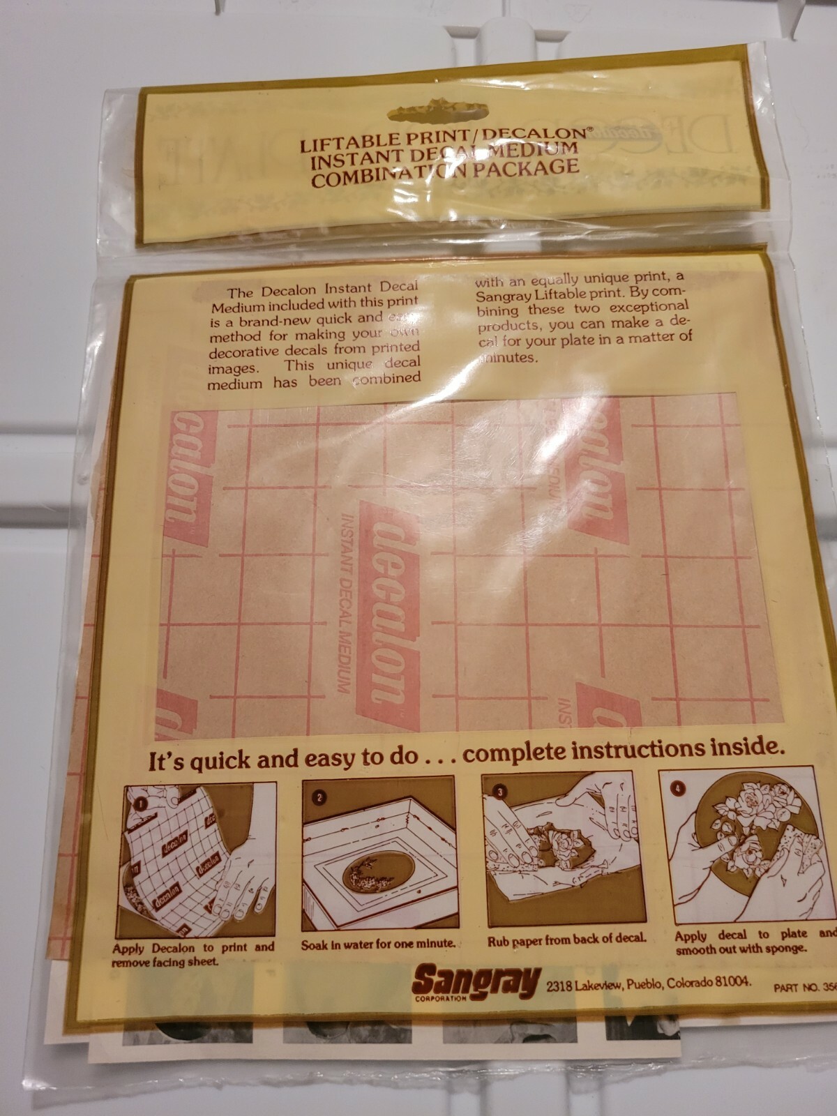 Vintage Raggedy Andy Liftable Print with Decalon Decal Medium