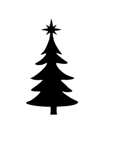 Christmas Tree Vinyl Decal Sticker Car Truck Window Holiday xmas