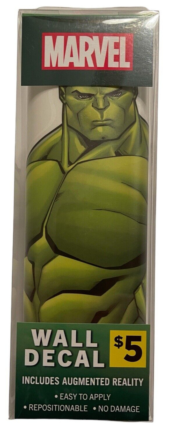Marvel Incredible Hulk Wall Decal – w|Augmented Reality 11X17” *FREE SHIP”