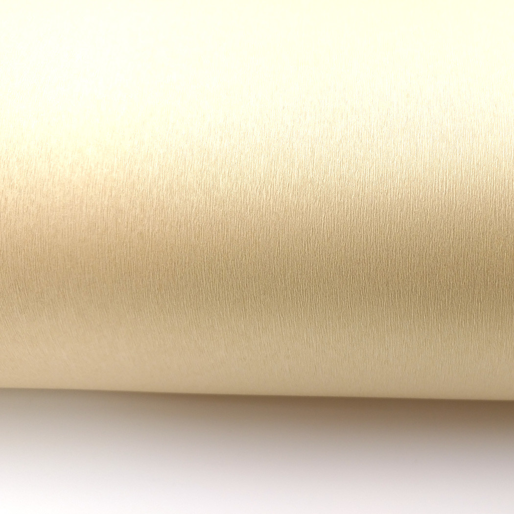 Brushed Metal Look Contact Paper Beige Gold Self Adhesive Metallic Gloss films