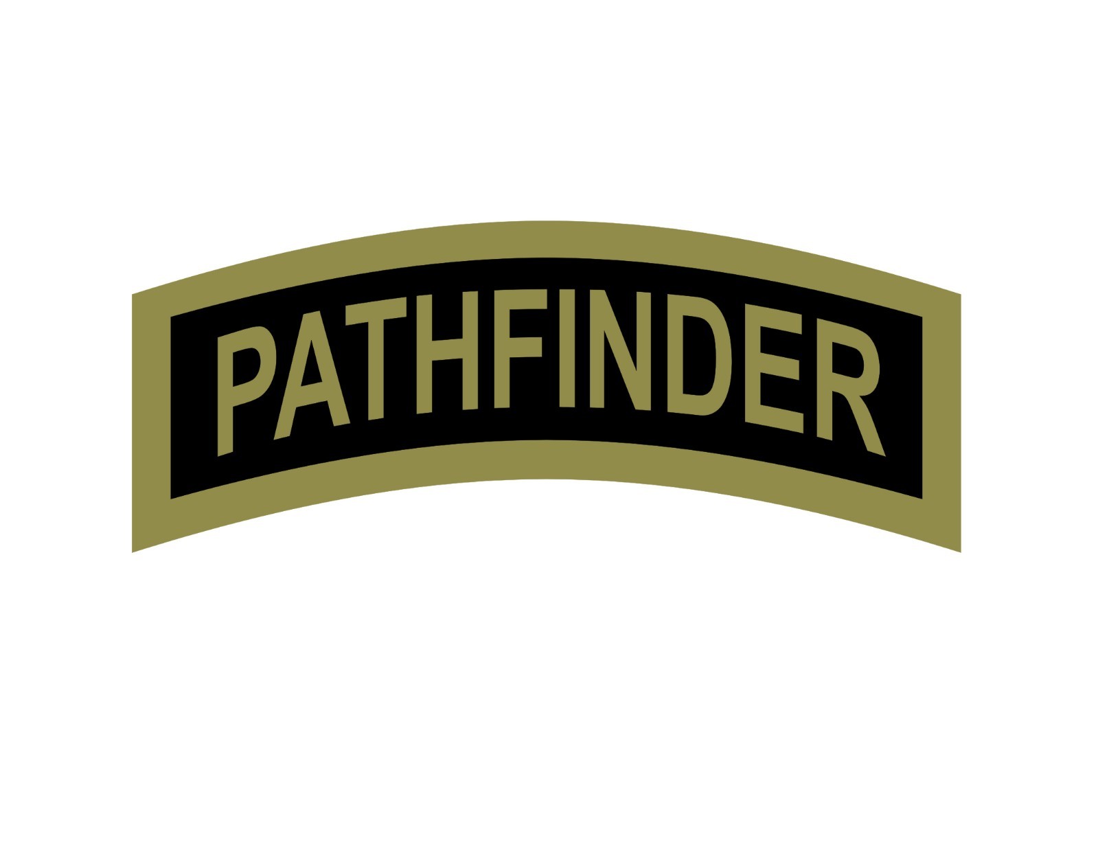 Pathfinder Tab Car Vinyl Window Decal/Sticker Olive/Black