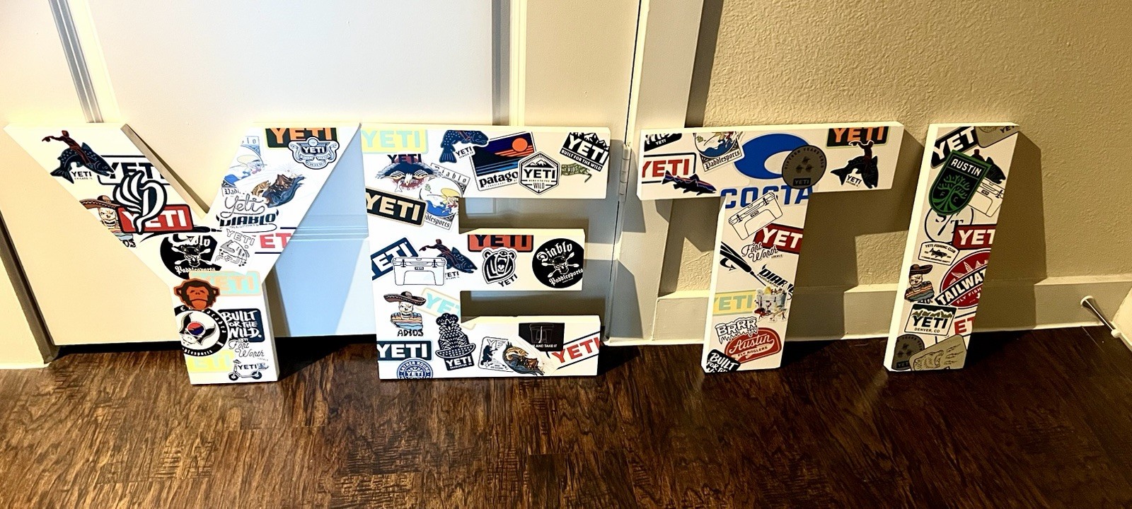 YETI Coolers Retail Store Letters