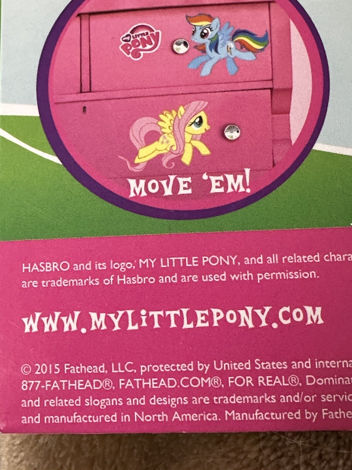 My Little Pony Friendship Is Magic Fathead Tradeables Vinyl Stickers Sealed NOS
