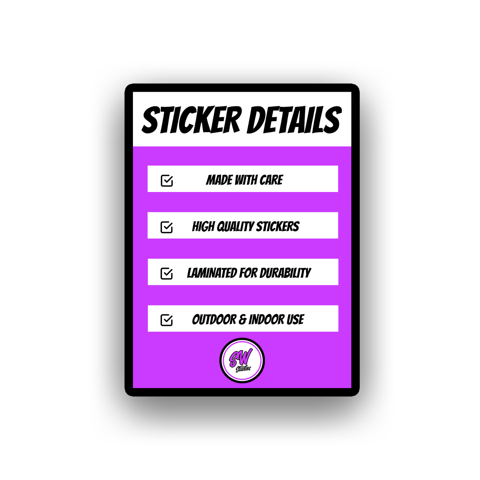 Mirror Effect Rose Sticker – Laminated – 3" | Holographic / Mirror Effect