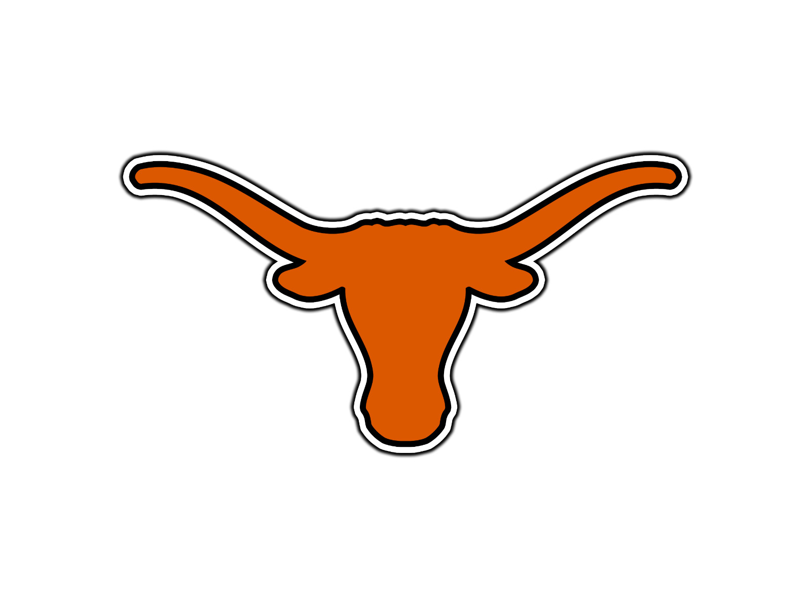#0435 Texas Longhorns Logo #2 Waterproof Vinyl Sticker Decal Die-Cut
