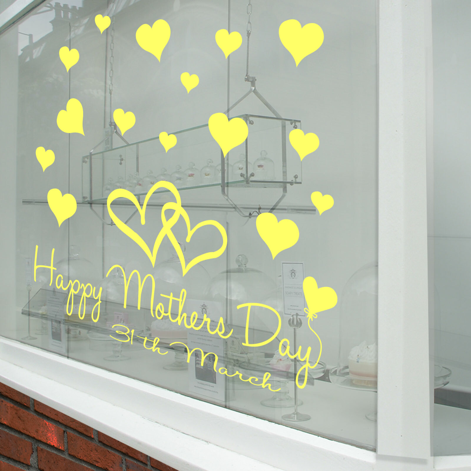 Happy Mothers Day Wall & Window Stickers Mother Decals Shop Window Display A339