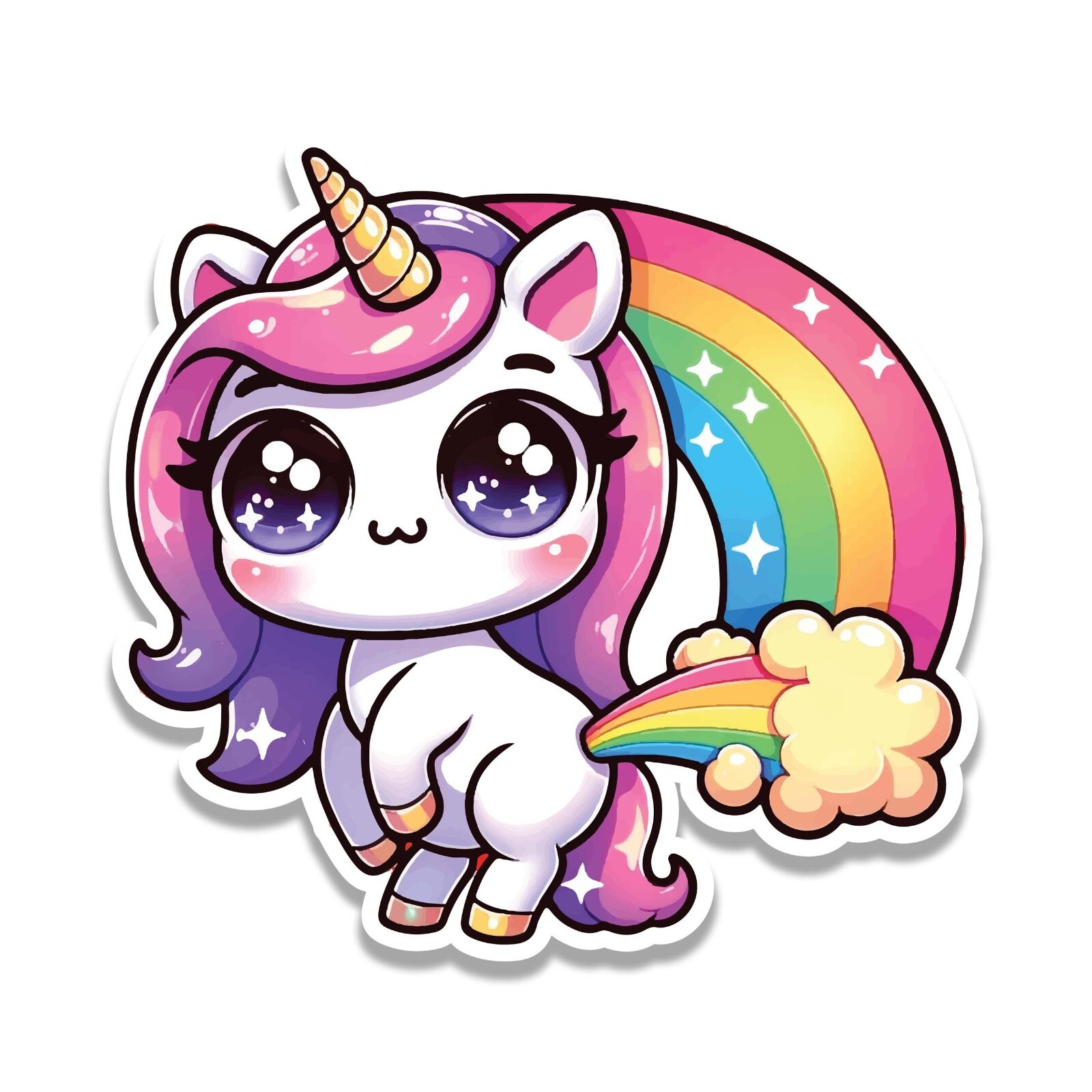 Rainbow Unicorn Sticker Decal