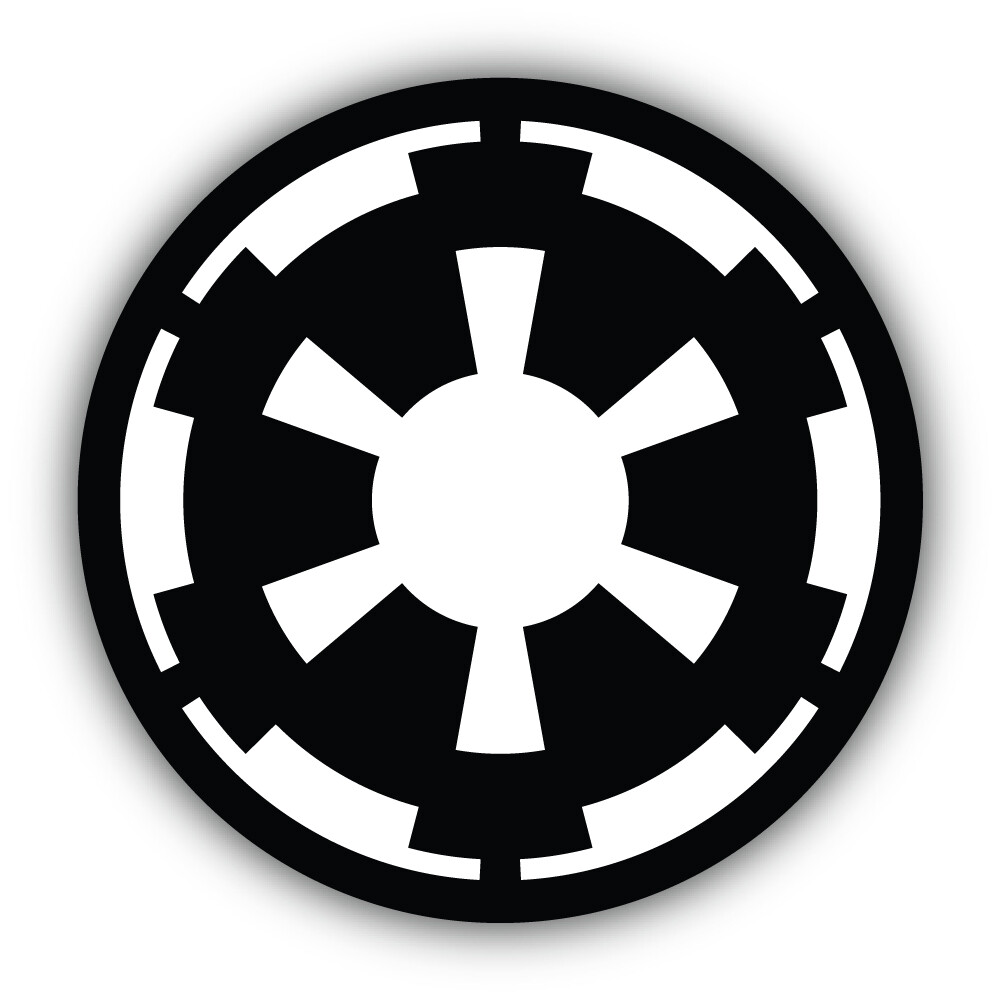 Star Wars Cartoon Galactic Empire Sticker Bumper Decal – "SIZES"