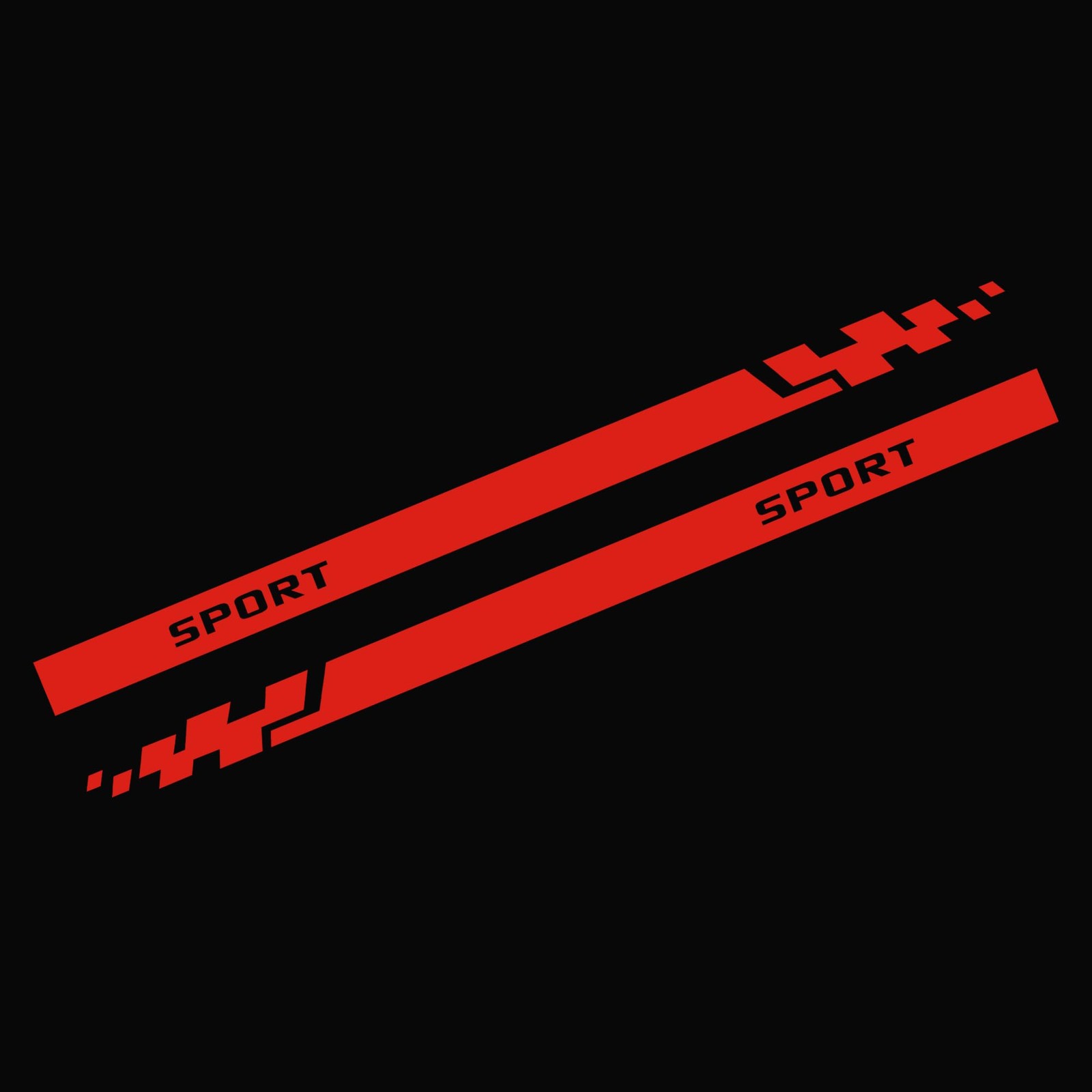 1 Pair Car Body Side Stickers Racing Sports Stripe Decals for Car Universal V…