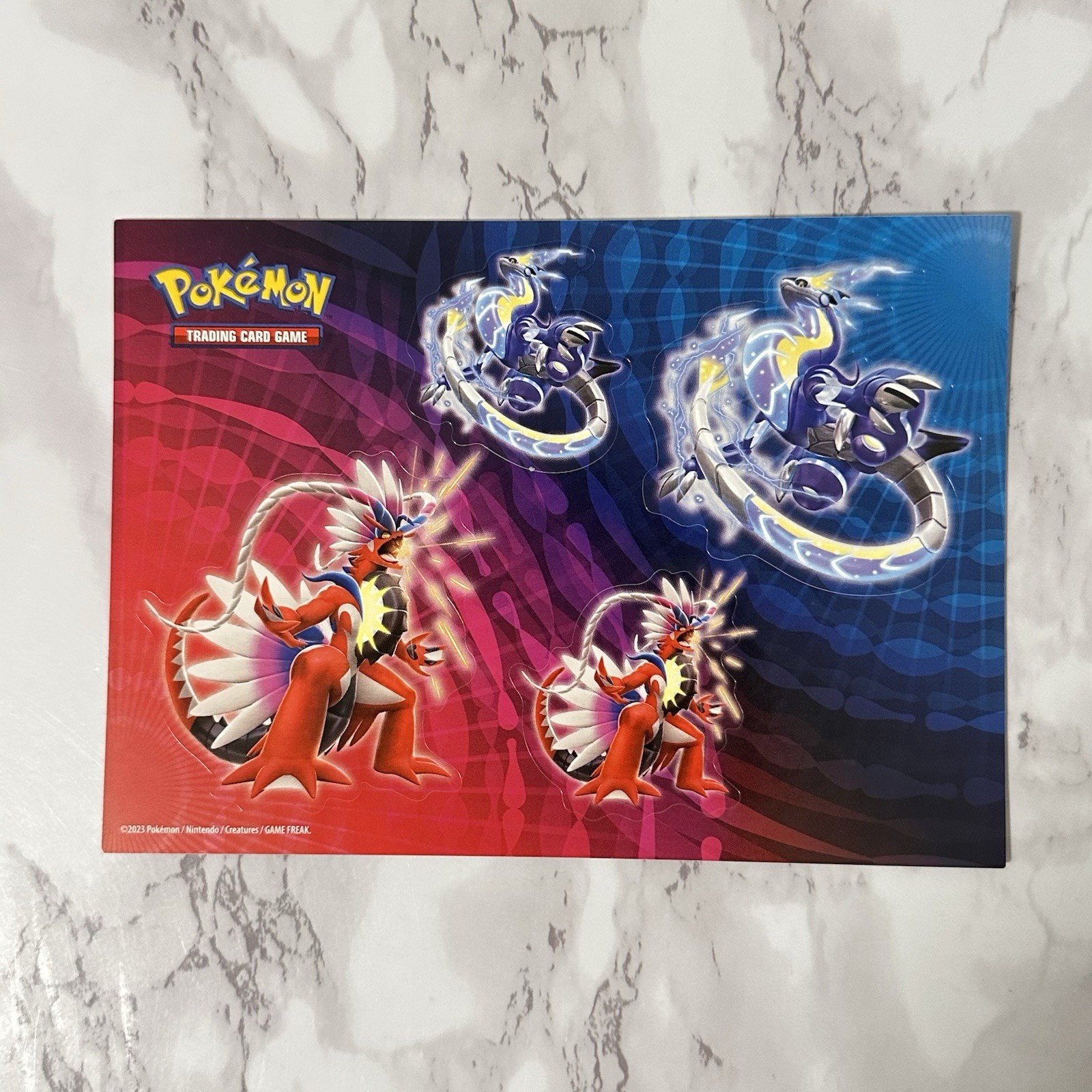 Lot Of 6 Pokemon Sticker Sheets Assorted – Sprigatito, Fuecoco, Quaxly, Arceus